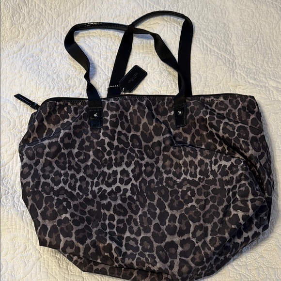 Coach Gray silver and Black Tote Bag - Picture 5 of 8